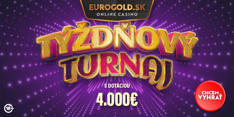 týždňový turnaj o 4000€ v Eurogold Casino