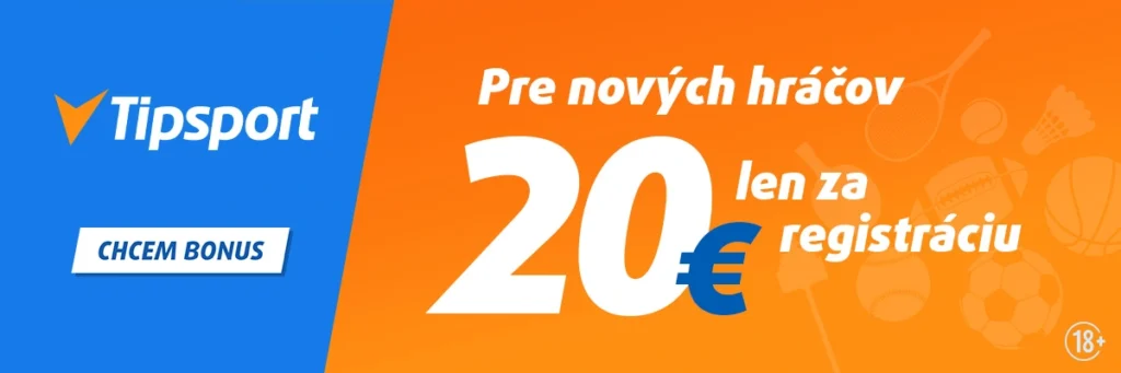 tipsport 20€ bonus