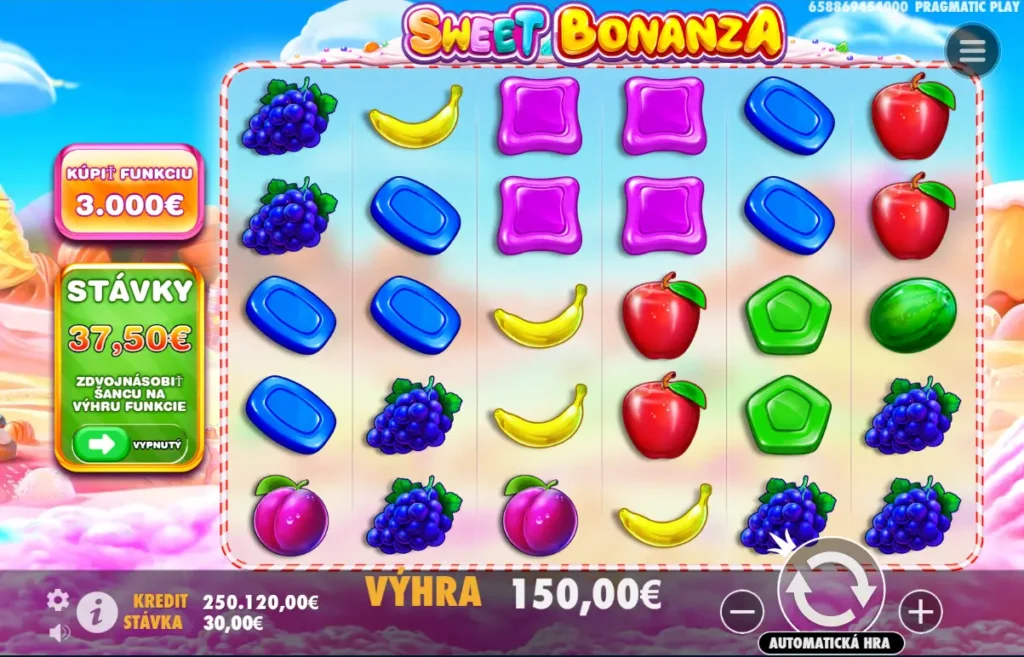 sweet bonanza s funkciou buy bonus