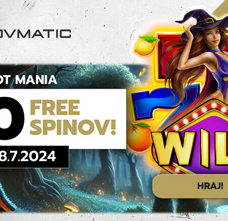 WILD & HOT MANIA – Získajte 60 Free Spinov od Slovmatic!