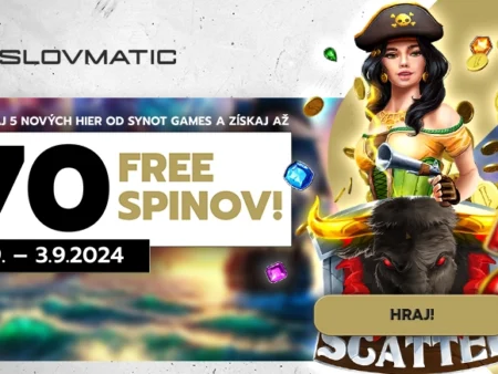 Adrenalín s Novými Hrami od Synot Games – 70 Free Spinov v Slovmatic Casino!