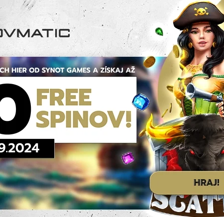 Adrenalín s Novými Hrami od Synot Games – 70 Free Spinov v Slovmatic Casino!