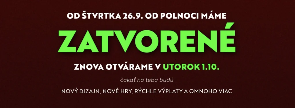 vylepšené eurogold casino - vrátiť sa môžete 1. októbra