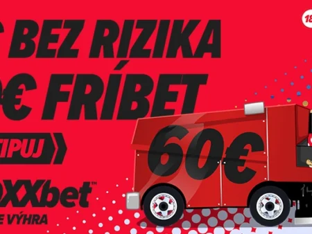 Prvá Stávka Bez Rizika za 50€ + 10€ Fríbet pre Nováčikov!