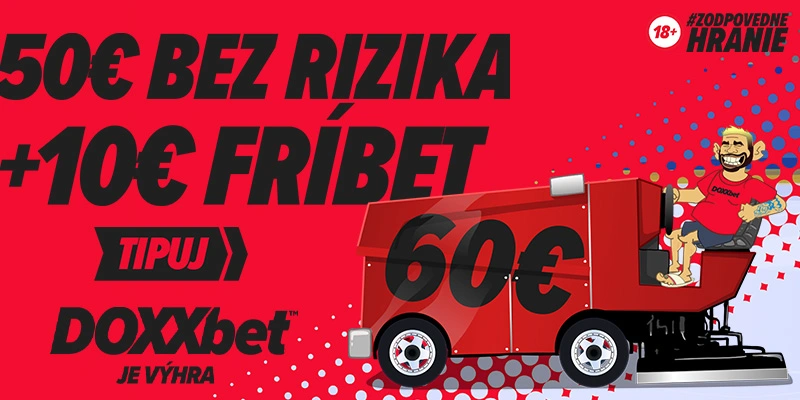 prvá stávka bez rizika za 50€ v doxxbete