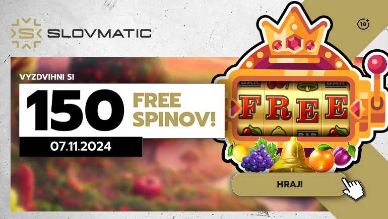 150 free spinov - Slovmatic Casino - Bonusy Dnes