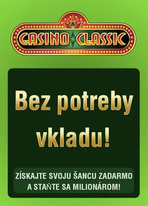 Casino Classic - Bonus bez vkladu aj na mobile