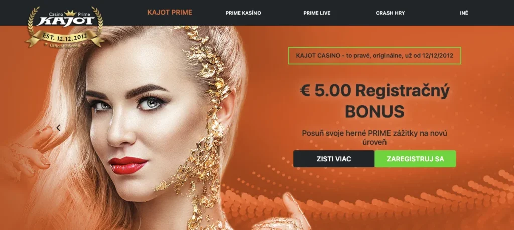 Kajot casino - najlepší bonus pri registráciu