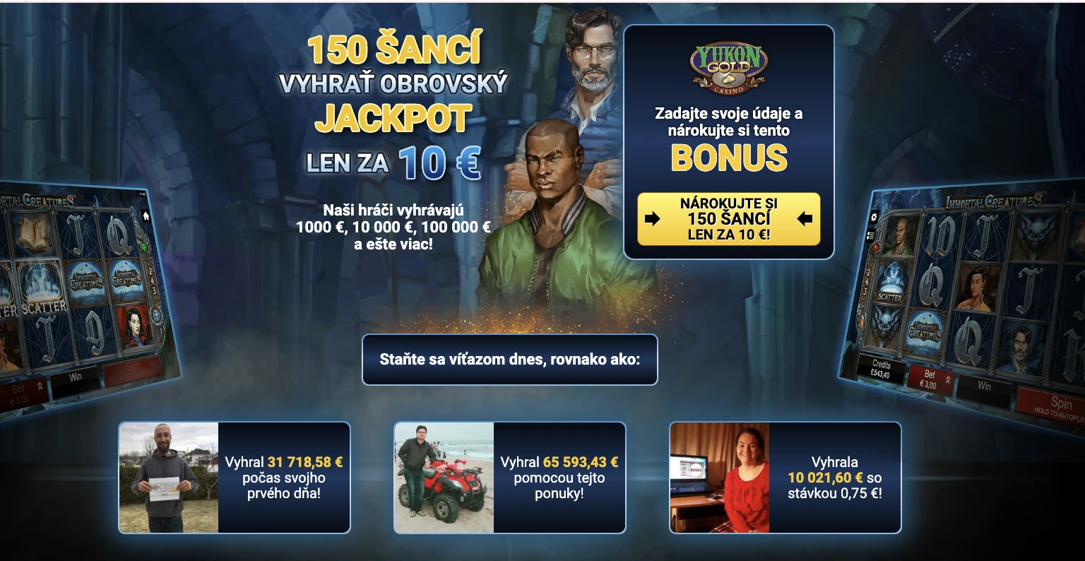 free spiny dnes a bonusy dnes v Yukon Gold Casino