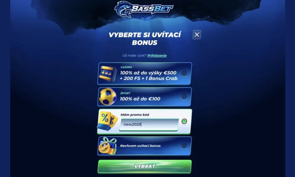 free spiny dnes, bonusy dnes v BassBet