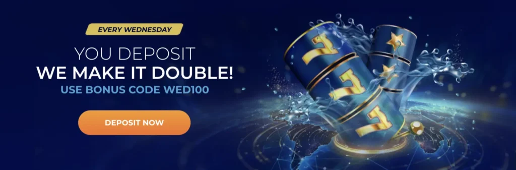 Double Deposit Promotion v GratoWin Casino - Zdvojnásobte svoj vklad každú stredu!