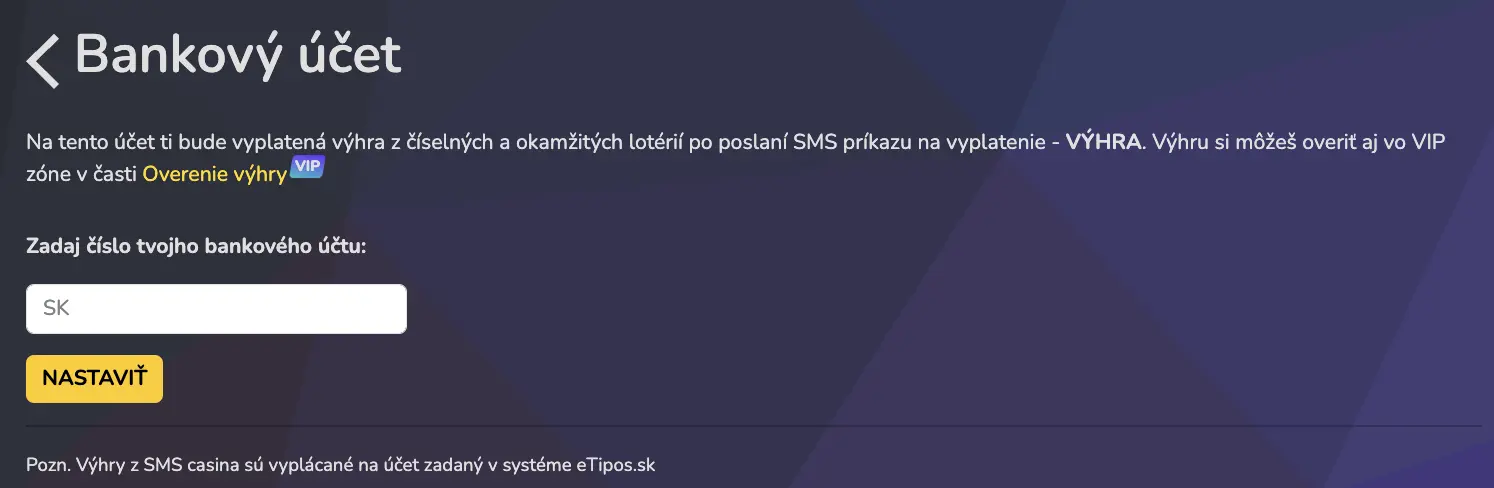 Ako si vyplatiť výhry - etipos sms casino