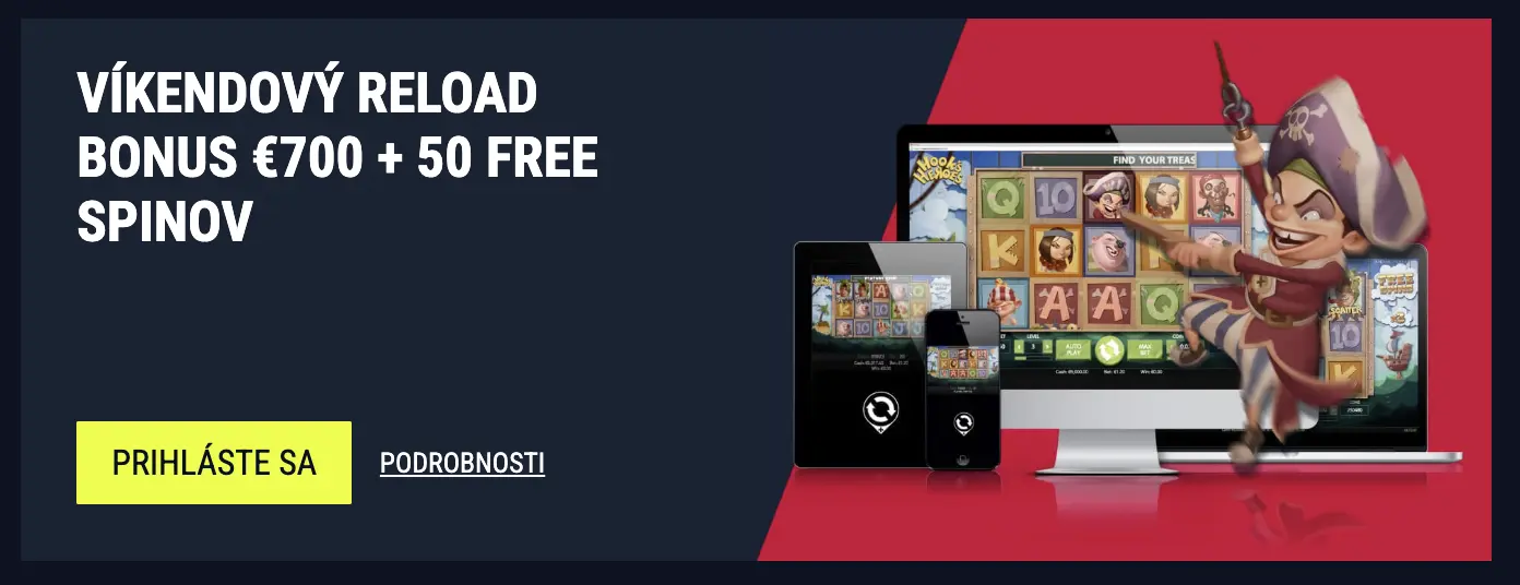 Reload bonus v Rabona Casino
