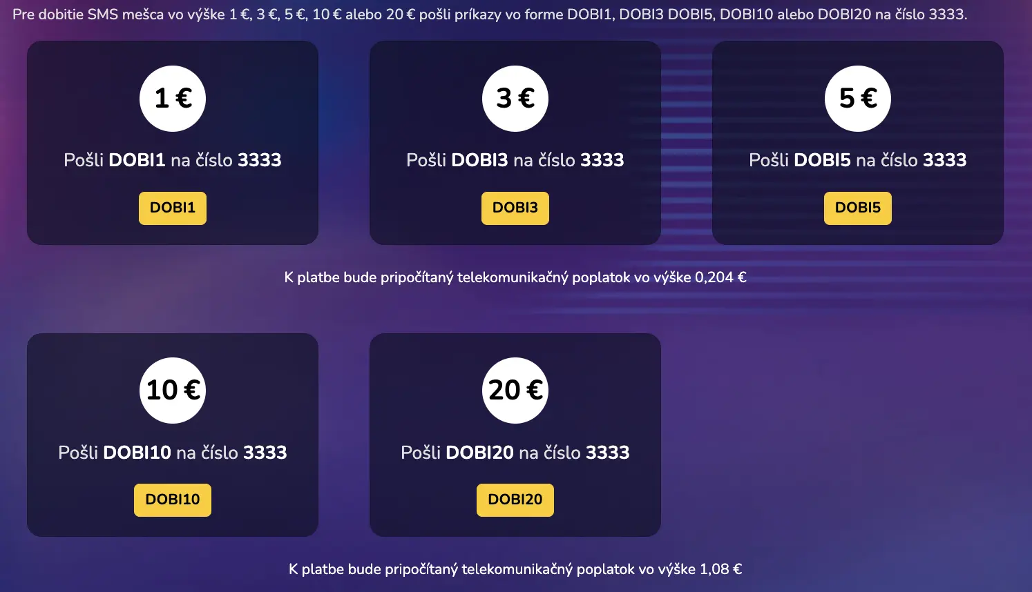 TIPOS SMS Casino - Ako funguje SMS mešec?