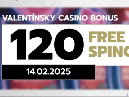 Oslávte lásku so štedrou odmenou – 120 Valentýnskych free spinov len za 0,10€ v Slovmaticu!