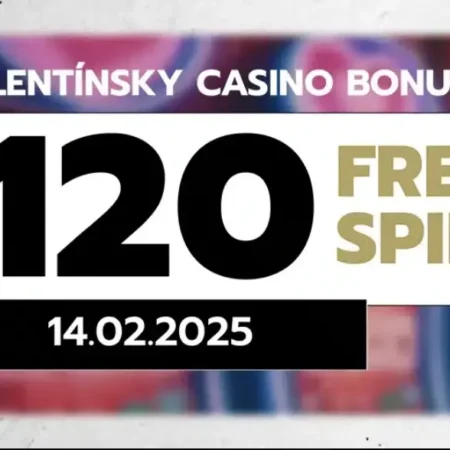 Oslávte lásku so štedrou odmenou – 120 Valentýnskych free spinov len za 0,10€ v Slovmaticu!