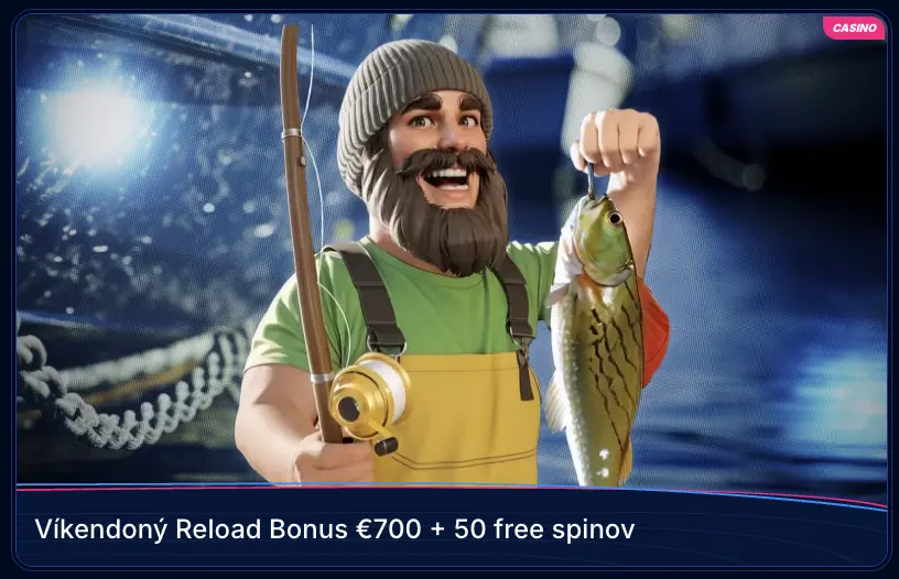 Víkendový reload bonus až do 700€ + 50 FS v Boomerang Bet