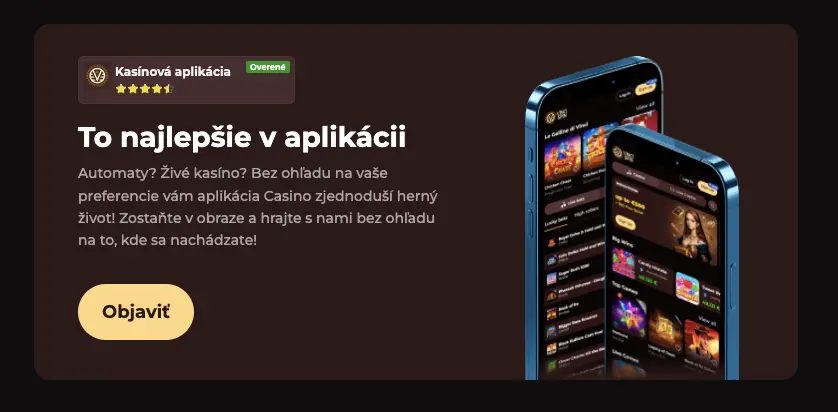 VinciSpin Casino aplikácia a mobilné rozhranie