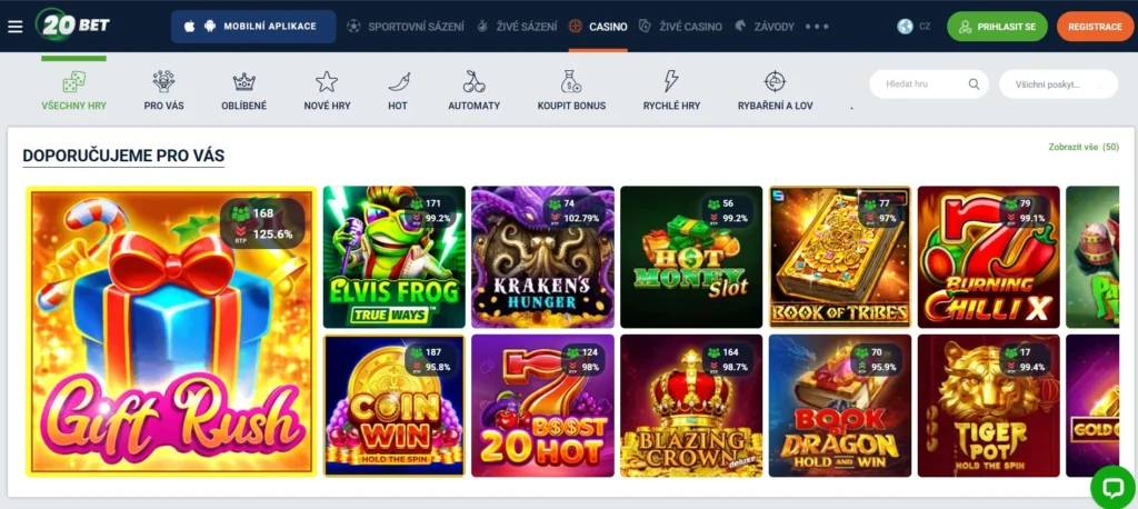 20Bet Casino ponuka hier