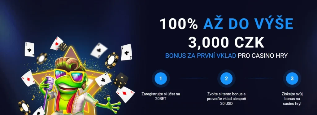 20Bet Casino vstupný bonus