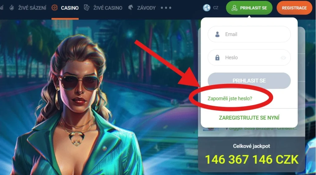 20Bet Casino zabudnuté heslo