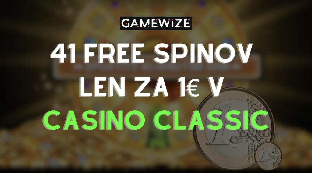 Už ste využili svojich 41 free spinov len za 1€?