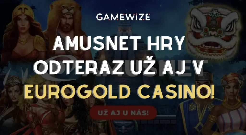 Amusnet hry prichádzajú do Eurogold Casino: Zábava na novéj úrovni!