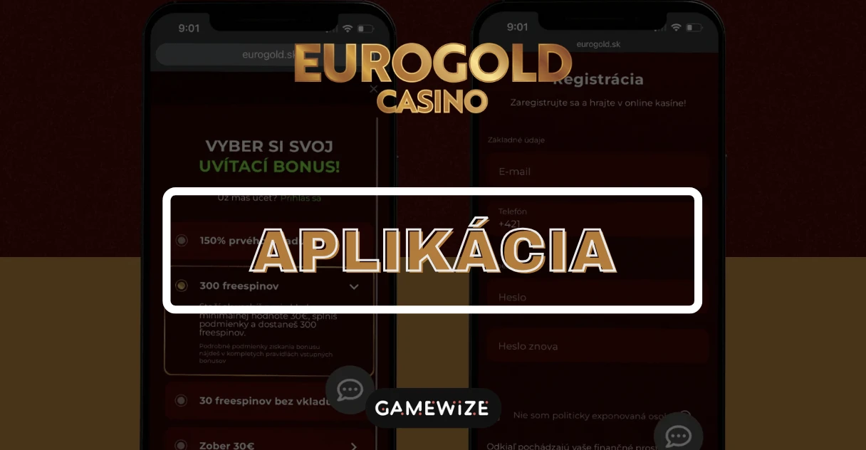 Eurogold aplikácia - sprievodca