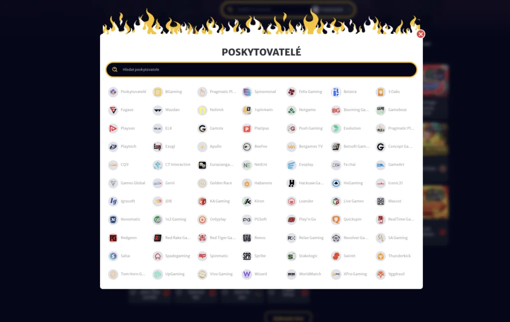 Hellspin Casino poskytovatelia hier