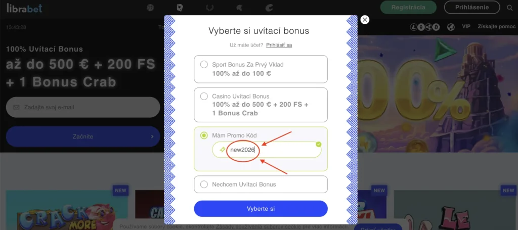 Extra bonus pre GameWize čitateľov s promokódom "new2026"