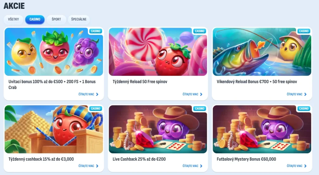 Nomini Casino promo akcie