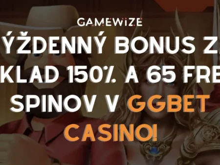 Týždenný bonus za vklad až 150 % bonus a 65 free spinov iba v GGBet Casino!