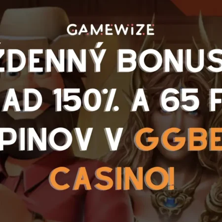 Týždenný bonus za vklad až 150 % bonus a 65 free spinov iba v GGBet Casino!