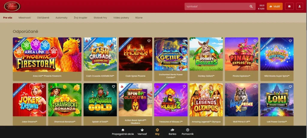 Villento Casino ponuka hier