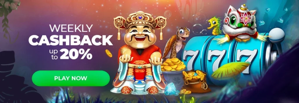 Winspark Casino týždenny cashback