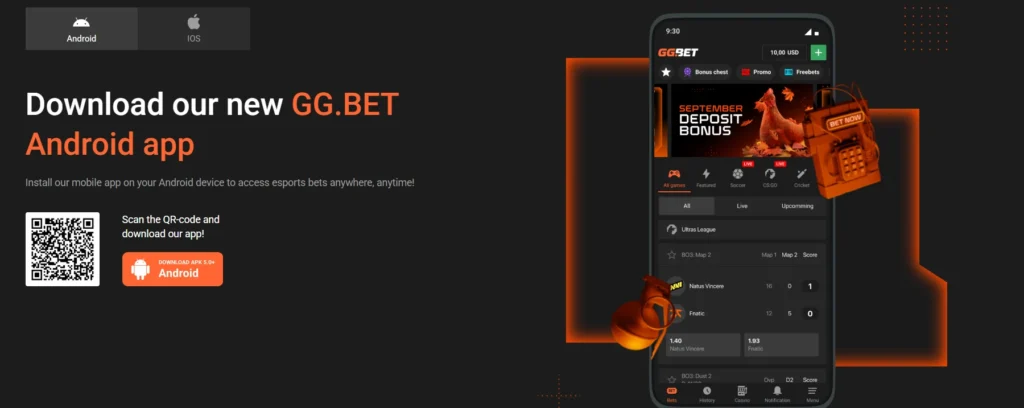 GGBet Casino mobilná aplikácia