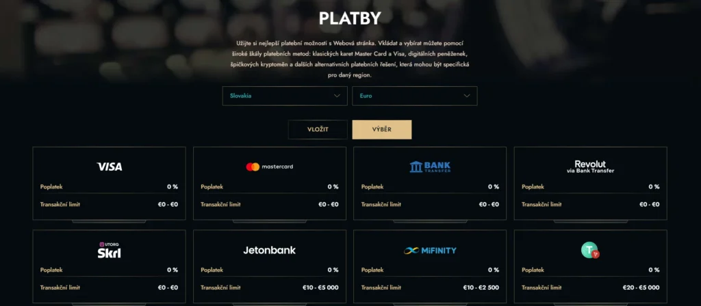 Dolly Casino platby