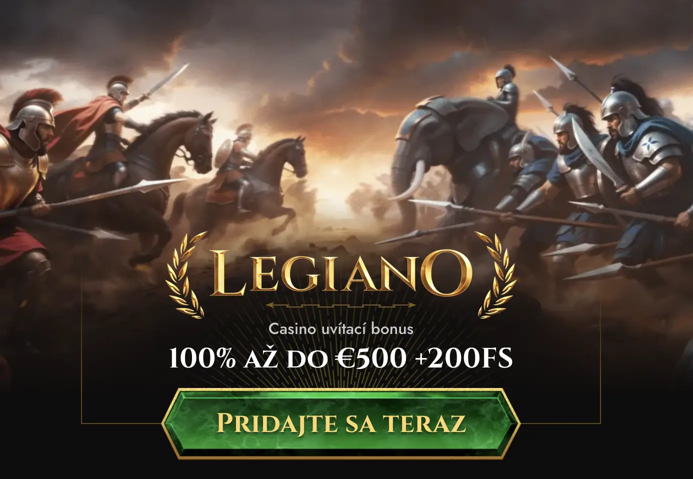 UVÍTACÍ BONUS v Legiano Casino + veľkonočný ošiaľ
