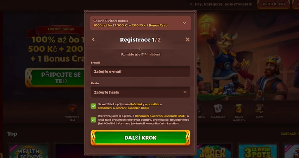 Viking Luck Casino registrácia