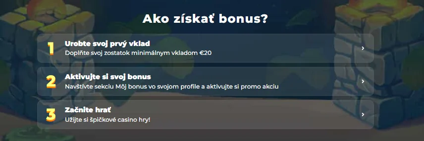 Bonus za registráciu od Wazamba Casino ako na to