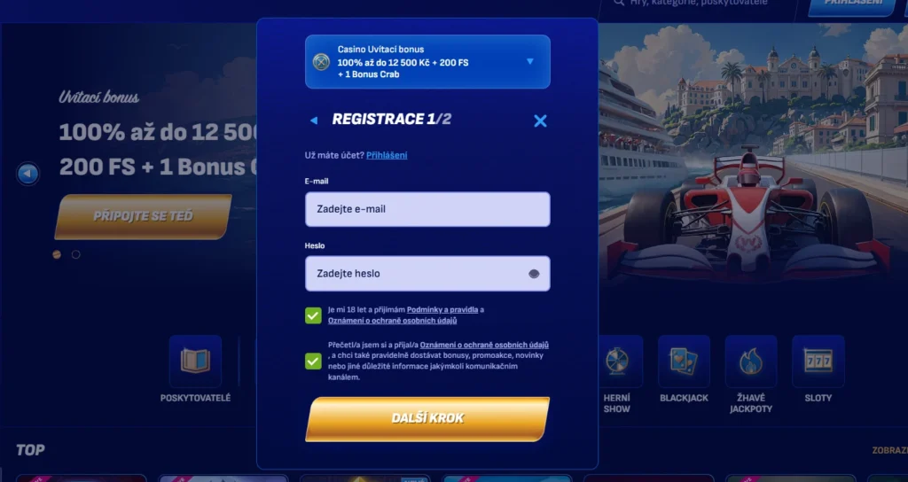 Wonaco Casino Registrácia