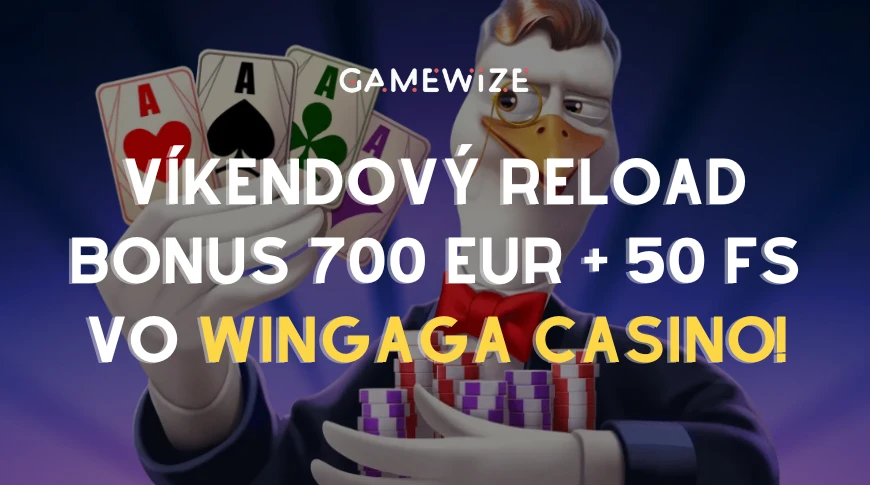 Víkendový reload bonus vo WinGaga Casino featured image