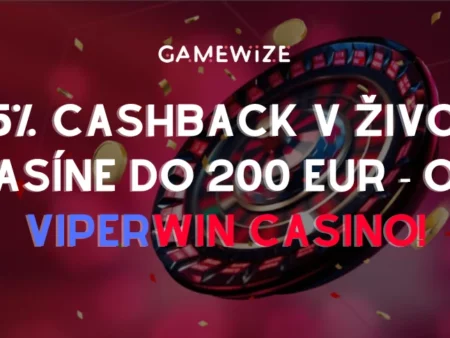 Získajte späť až 25 % z vašich prehier v živom kasíne – ViperWin Live Cashback je tu!