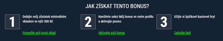 Casinado Bonus pri prvom vklade ako na to