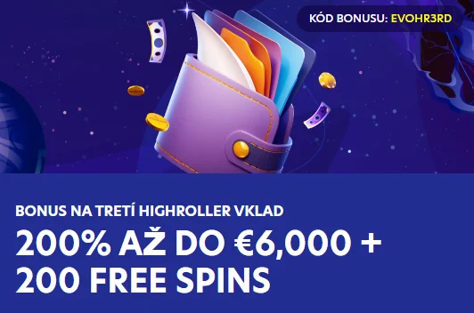 highroller vstupný bonus v EvoSpin Casino bonus 3