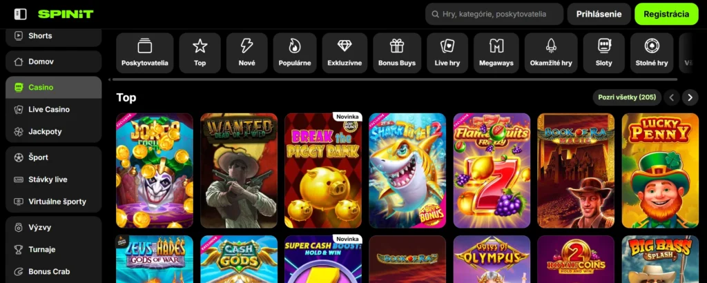 SpinIt Casino ponuka hier