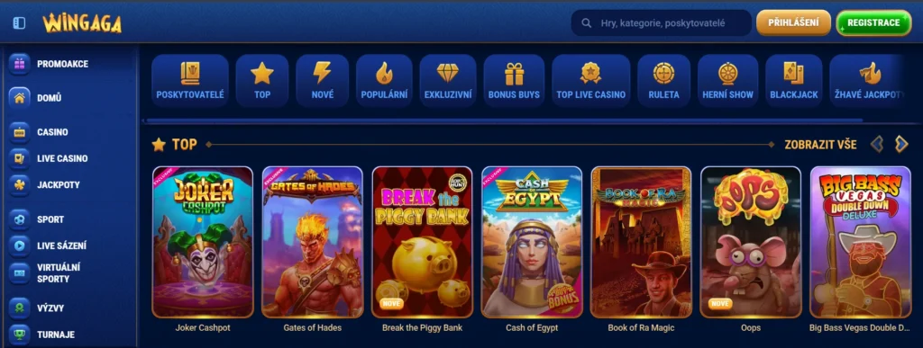 WinGaga Casino ponuka hier
