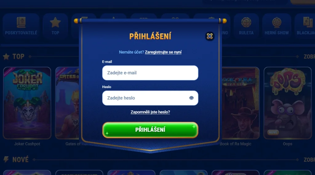 WinGaga Casino Prihlรกsenie