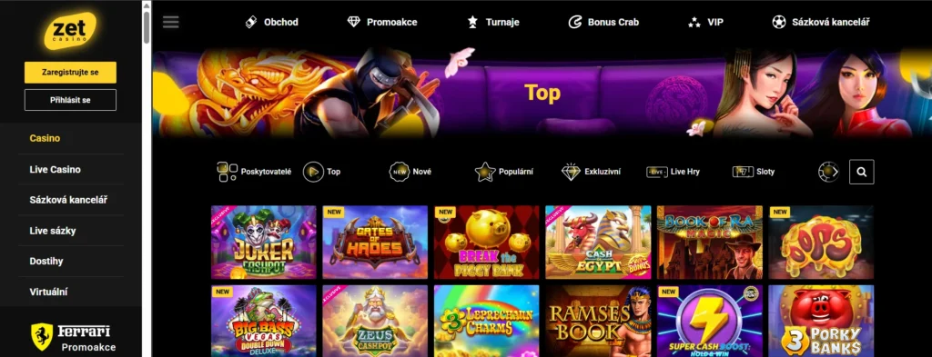Zet Casino ponuka hier