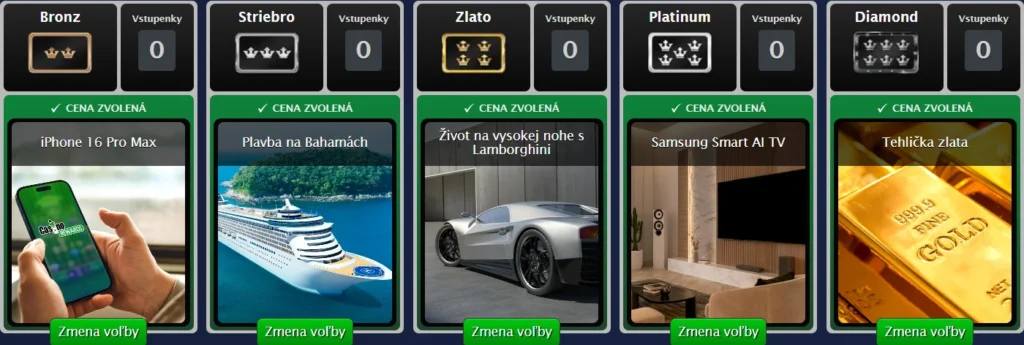 Time of Your Life Sweepstakes v Zodiac Casino odmeny